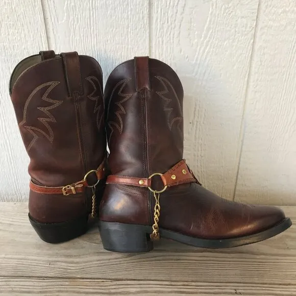 Durango Briar Mens Brown Oiled Leather Cowboy Western Boots 13 EE TR763