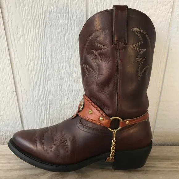 Durango Briar Mens Brown Oiled Leather Cowboy Western Boots 13 EE TR763