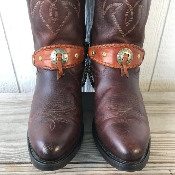 Durango Briar Mens Brown Oiled Leather Cowboy Western Boots 13 EE TR763
