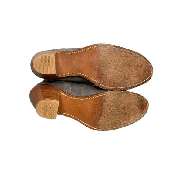 Durango Grey Suede Cowboy Boots | Size 7.5