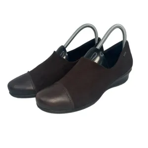 Ecco Felicia GTX Goretex Loafers Slip On Wedge Shoes Business Brown Women 8-8.5