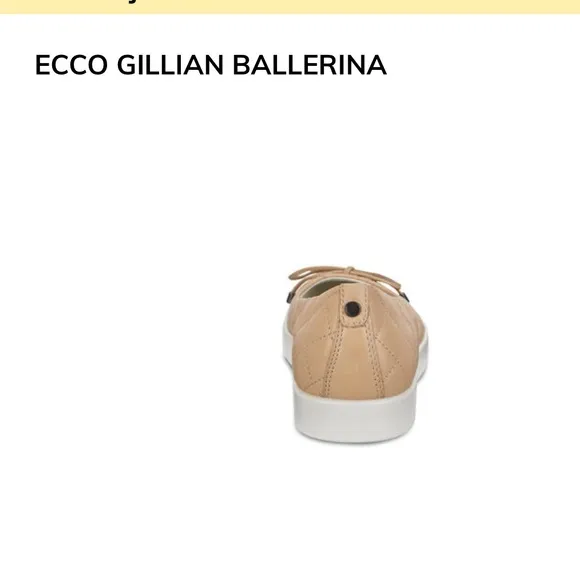 ECCO GILLIAN BALLERINA FLATS SNEAKERS.
