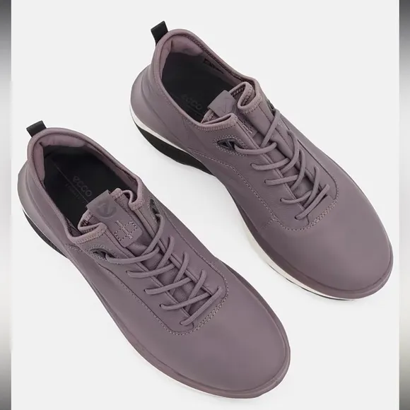 Ecco Grey St. 360 Sport Gravity Full Grain Leather Lightweight Sneakers 11-11.5