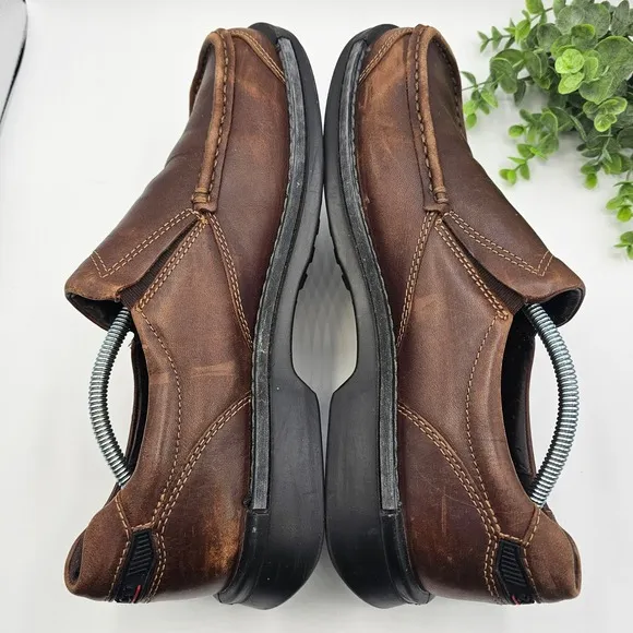 ECCO Leather Slip On Loafers Comfort Casual Walking Shoes Men's 44 US 10-10.5