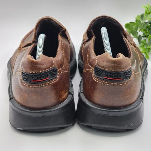ECCO Leather Slip On Loafers Comfort Casual Walking Shoes Men's 44 US 10-10.5
