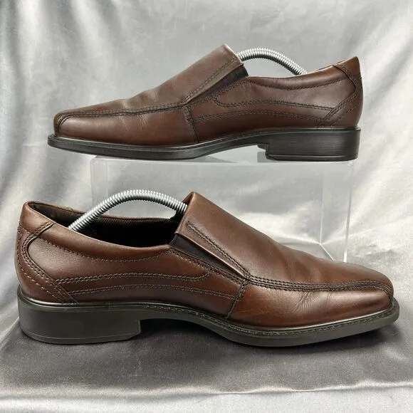 ECCO Mens New Jersey Slip On Loafer Brown Leather 051504 EU 44B Size US 10/10.5