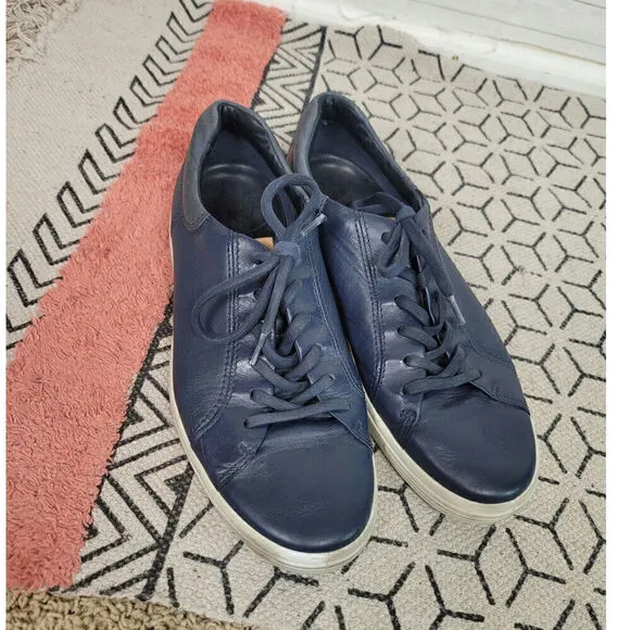ECCO TOWN SNEAKERS IN NAVY BLUE, SZ 10/44