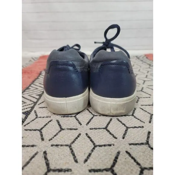 ECCO TOWN SNEAKERS IN NAVY BLUE, SZ 10/44