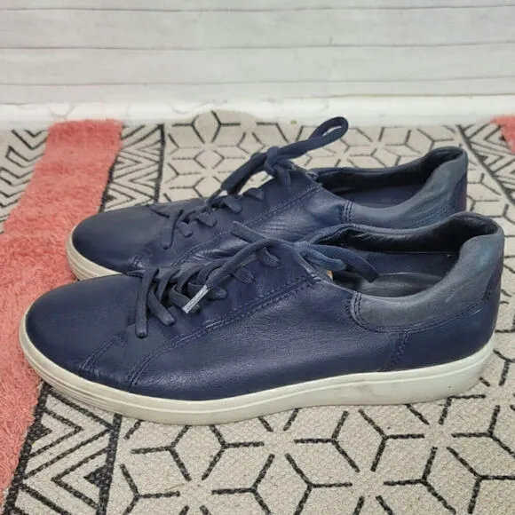 ECCO TOWN SNEAKERS IN NAVY BLUE, SZ 10/44