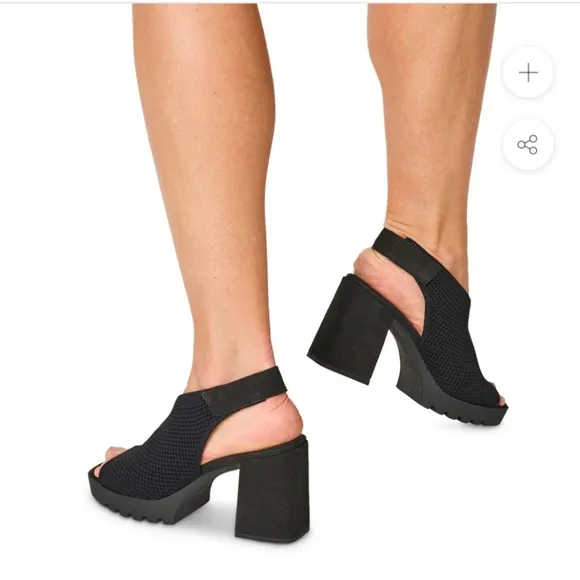 Eileen Fishe Cue  Knit Slingback Sandals