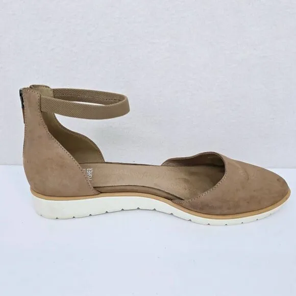 Eileen Fisher Emmett Flats Sandals Tan 8