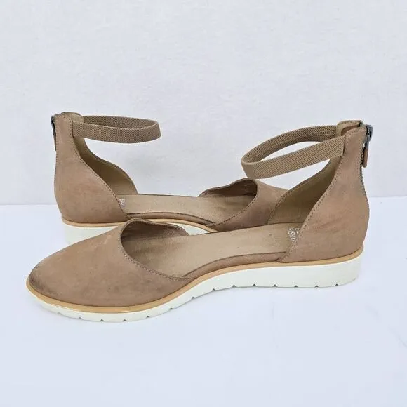 Eileen Fisher Emmett Flats Sandals Tan 8