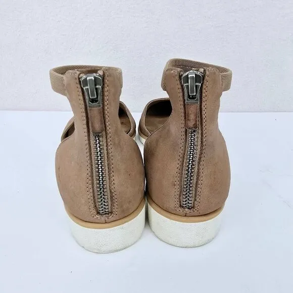 Eileen Fisher Emmett Flats Sandals Tan 8