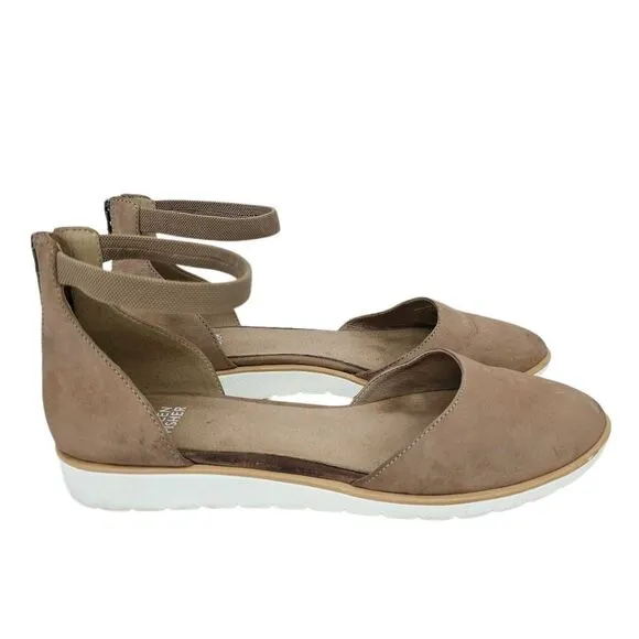 Eileen Fisher Emmett Flats Sandals Tan 8