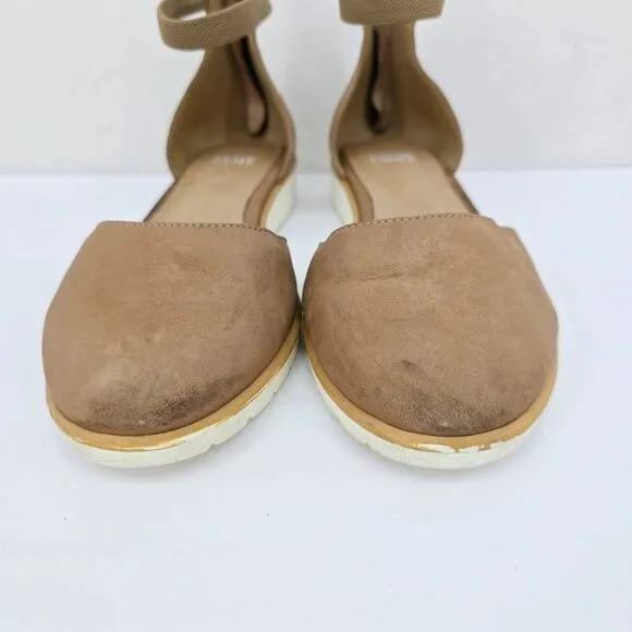 Eileen Fisher Emmett Flats Sandals Tan 8