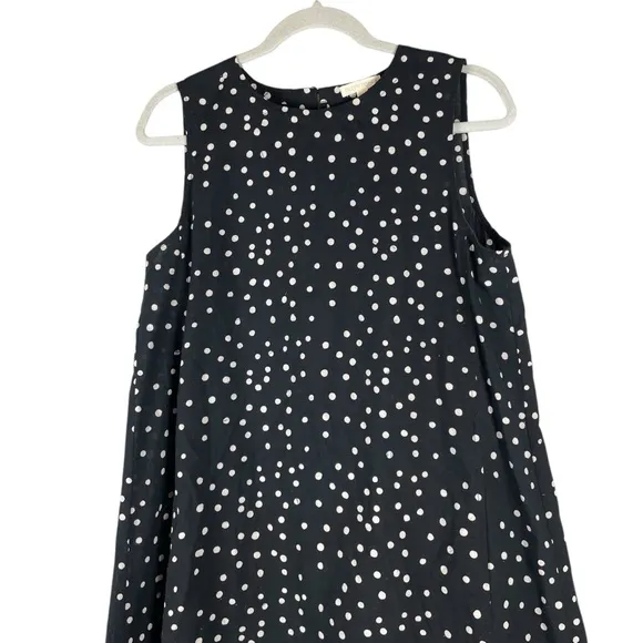 Eileen Fisher Organic Cotton Polka Dot A-Line Dress – Size S