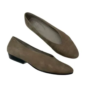 Eileen Fisher Sabin Glove Shoes Flats Suede Leather Taupe 8