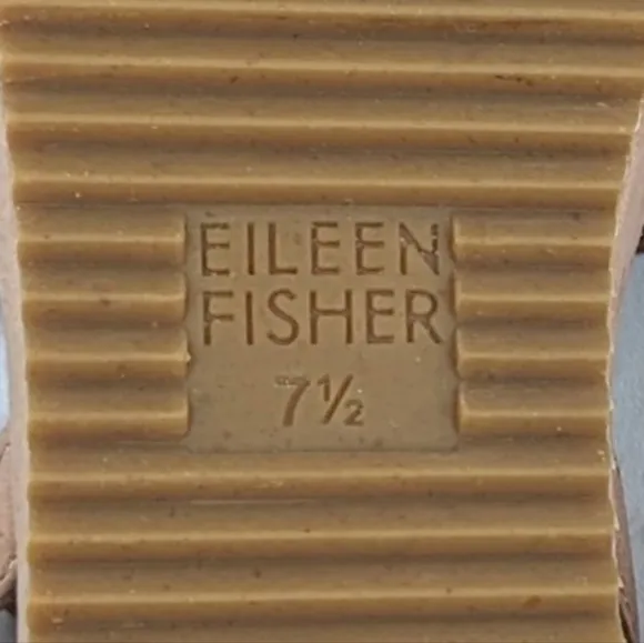 Eileen Fisher Suede Platform Wedge Sandals Open Toe Chunky Velcro Straps Tan 7.5