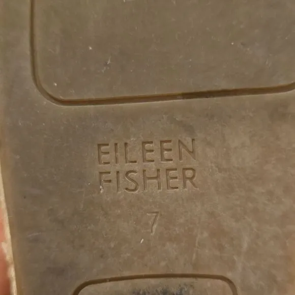Eileen Fisher Lala Tumbled Leather Espadrille Flats size 7