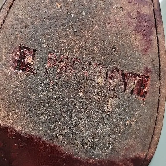 El Presidente Leather Western Boots