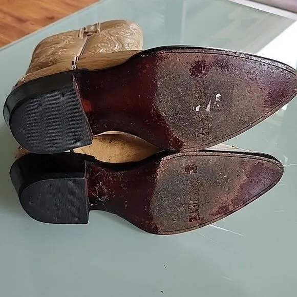El Presidente Leather Western Boots