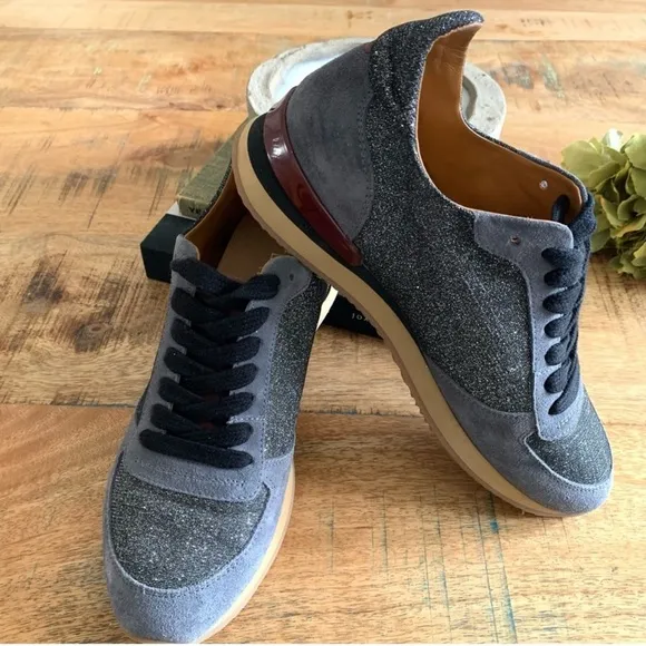 Elia.B.London Blue Glider Sneakers Size Euro 38 Us 7.5