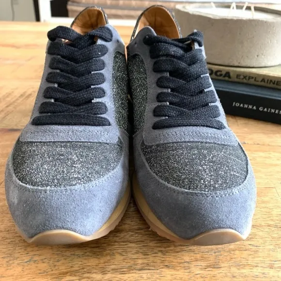 Elia.B.London Blue Glider Sneakers Size Euro 38 Us 7.5