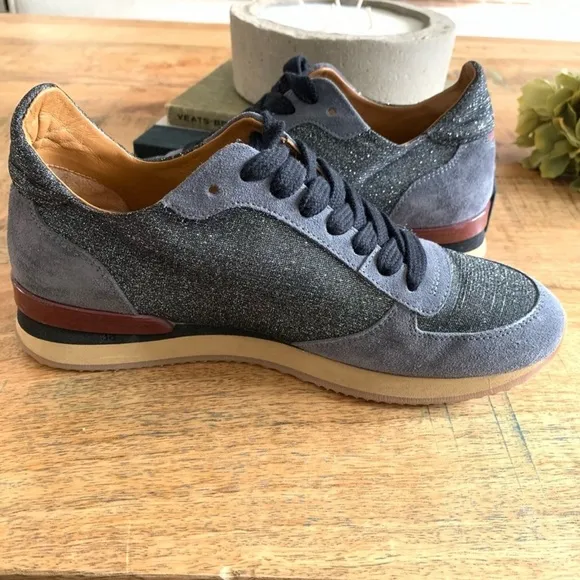 Elia.B.London Blue Glider Sneakers Size Euro 38 Us 7.5