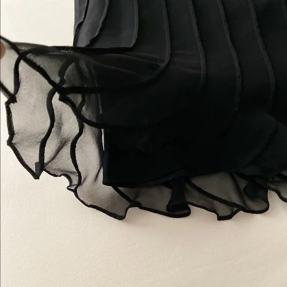 Elie Tahari Pleated Silk Skirt