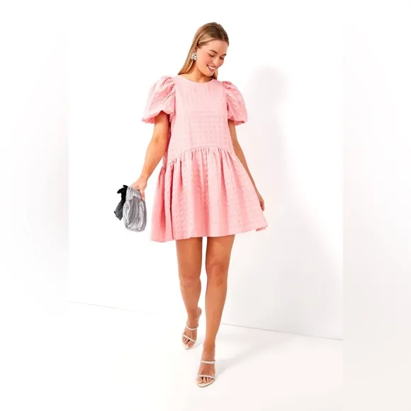 ENGLISH FACTORY Pink Penelope Mini Dress