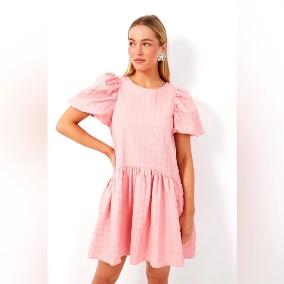 ENGLISH FACTORY Pink Penelope Mini Dress