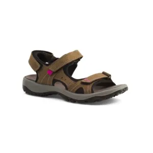 ENVAL SOFT Brown Made In Italy Leather Sport Sandals