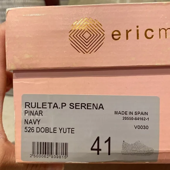 Eric Michael Espadrilles - Serena - Double Yute Navy - Made in Spain