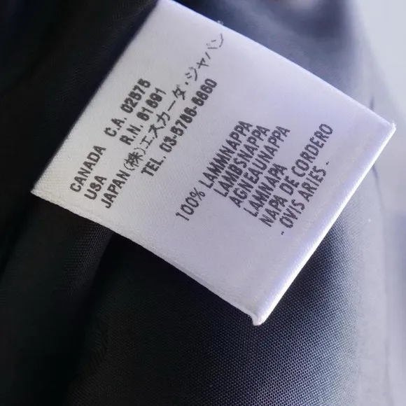 Escada black super soft leather blazer/jacket