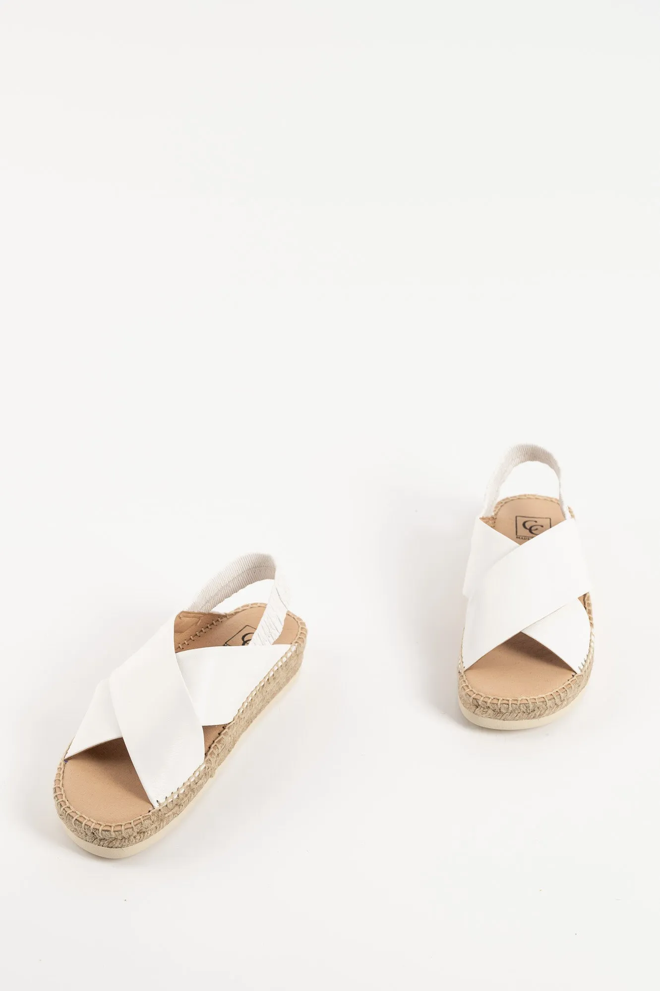 Espadrill Hvar 121 | Vitt Skinn