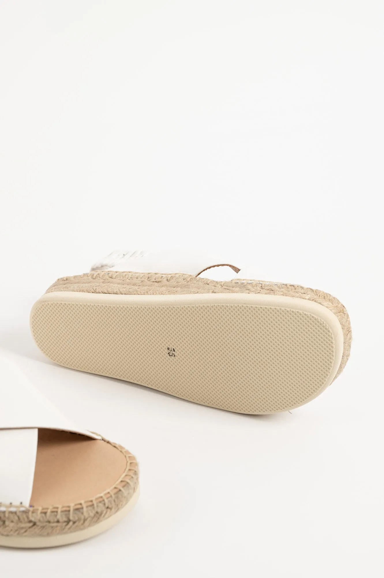 Espadrill Hvar 121 | Vitt Skinn