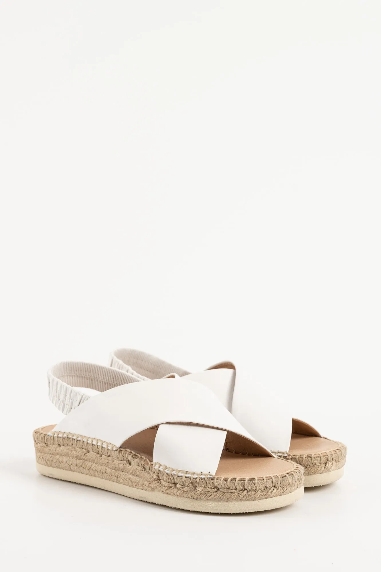 Espadrill Hvar 121 | Vitt Skinn
