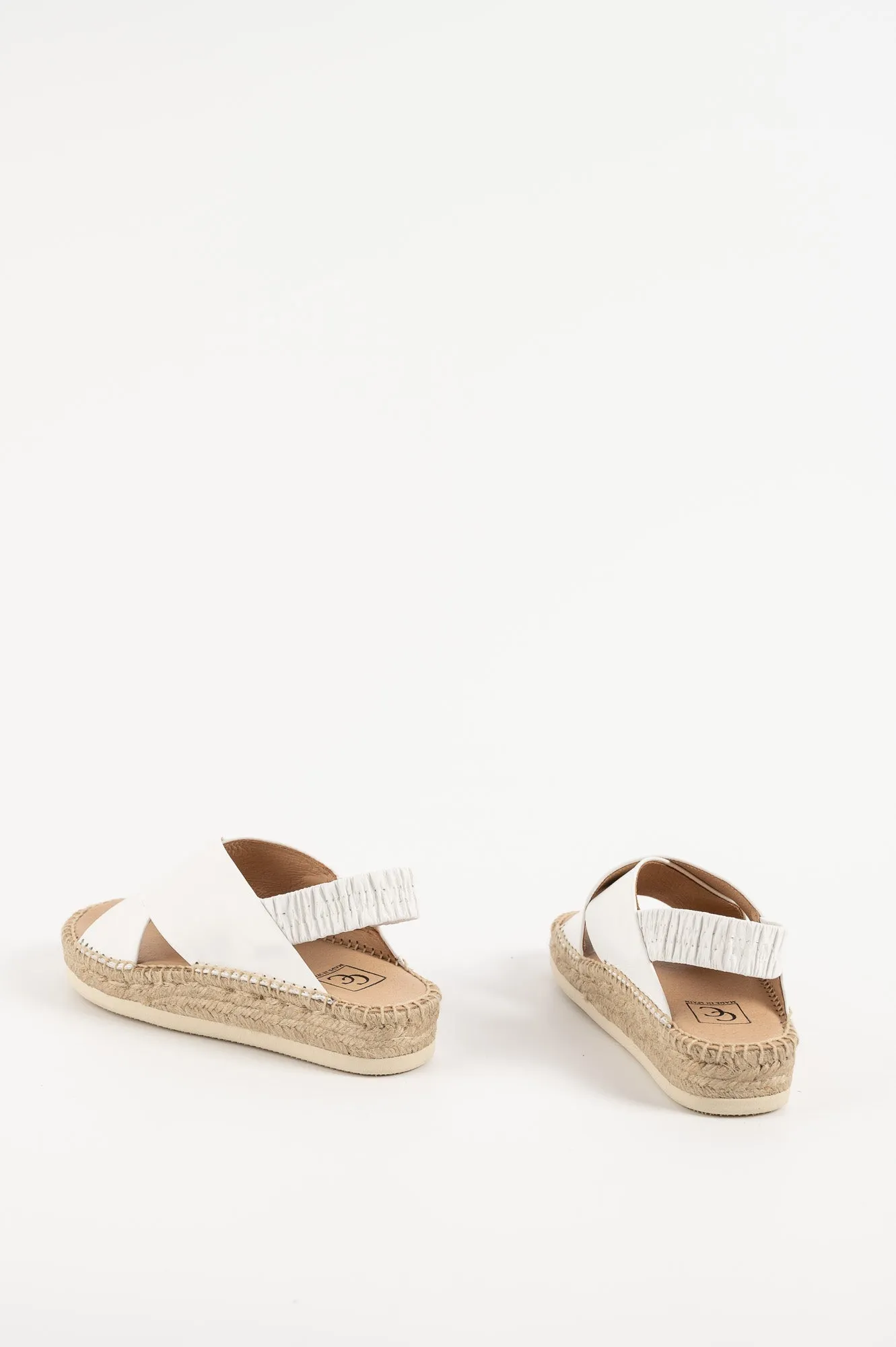 Espadrill Hvar 121 | Vitt Skinn