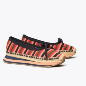 Espadrilles Recycled Printed Circular Knit/Leather