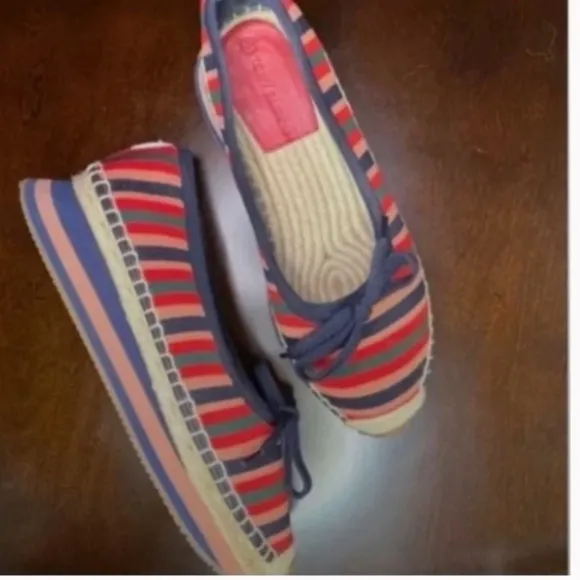 Espadrilles Recycled Printed Circular Knit/Leather