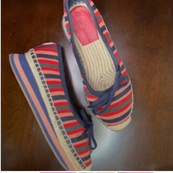 Espadrilles Recycled Printed Circular Knit/Leather