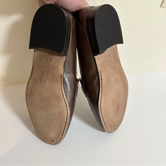E.T. Wright Made in Italy Brown Leather Tassel Loafers 8.5E