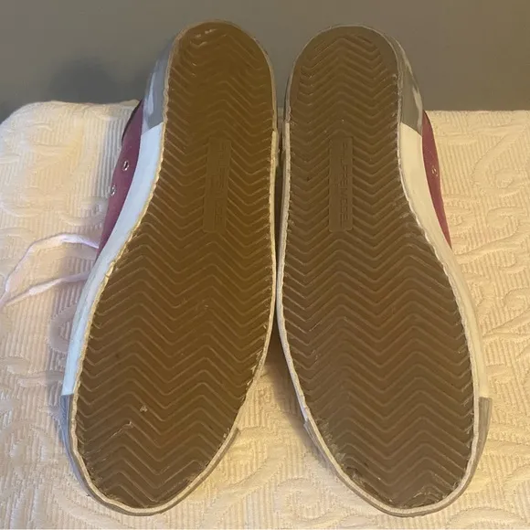 EUC Philippe Model Paris PRSX Fuchsia Sneakers Size 40 Made in Italy