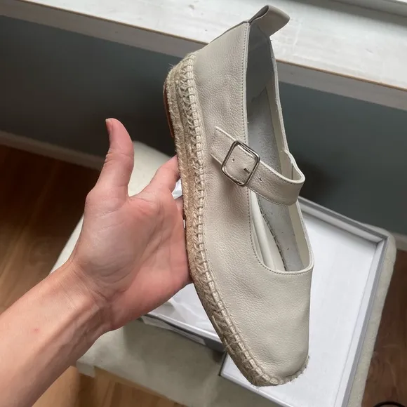 Everlane Mary Jane Espadrilles in Bone NWB 7.5
