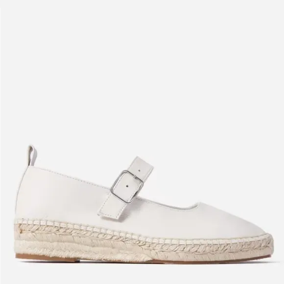 Everlane Mary Jane Espadrilles in Bone NWB 7.5
