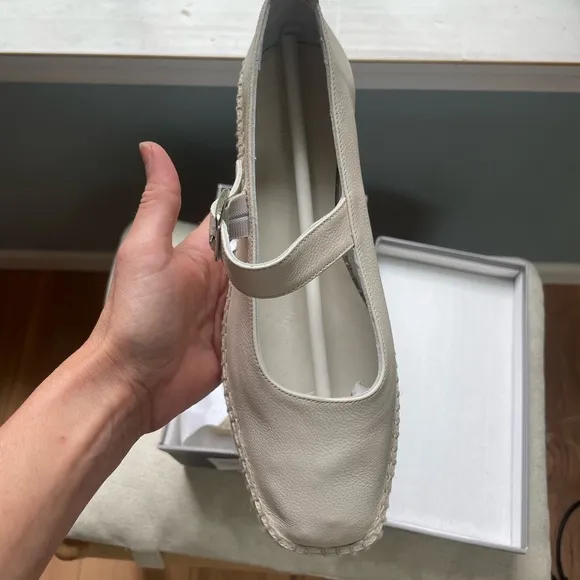 Everlane Mary Jane Espadrilles in Bone NWB 7.5