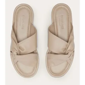 Everlane The Day Twist Sandals in Warm Khaki 9 New Womens Slides
