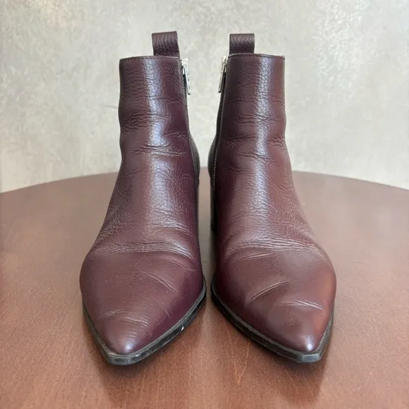 EVERLANE Women’s The Boss Ankle Leather Heel Boots, Size 6.5