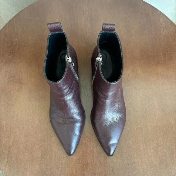 EVERLANE Women’s The Boss Ankle Leather Heel Boots, Size 6.5