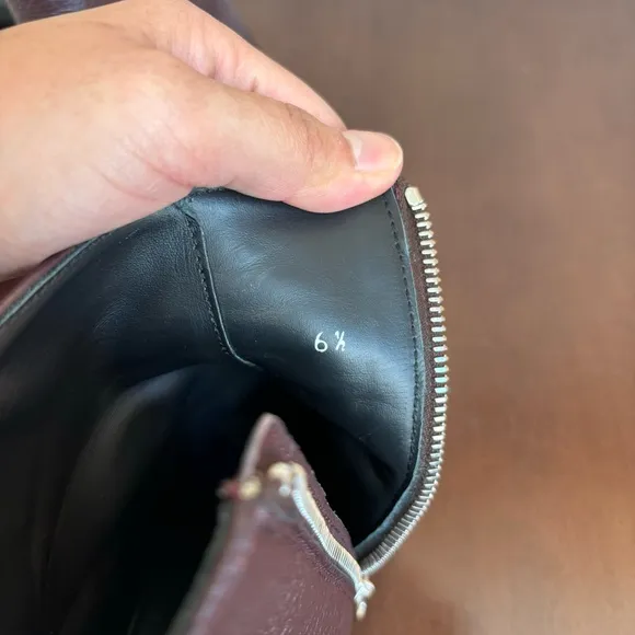 EVERLANE Women’s The Boss Ankle Leather Heel Boots, Size 6.5